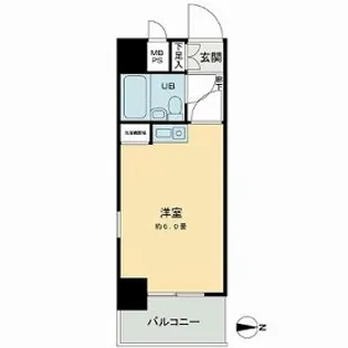 ビブレ西池【8階】の間取り