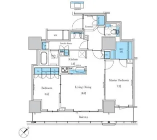 パークアクシス滝野川ラ ブリーズ【5階】の間取り