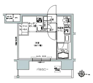 パークキューブ板橋本町【10階】の間取り