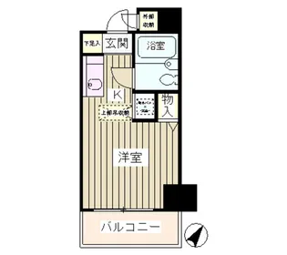 栗生ハイツ【6階】の間取り