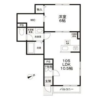 メゾン・ド・フォルテシモ一号館【1階】の間取り