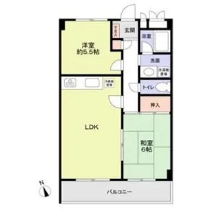 ユングフラウ【3階】の間取り