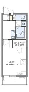レオパレスソレーユⅢ【3階】の間取り