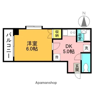 ヴィレヂ・ハピネス3B【5階】の間取り
