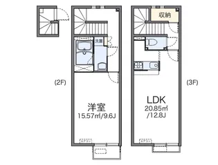 レオネクストCOMO池袋3【2階】の間取り
