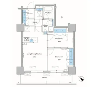 ルフォンプログレ滝野川【3階】の間取り