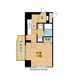 プルス上十条【4階】の間取り