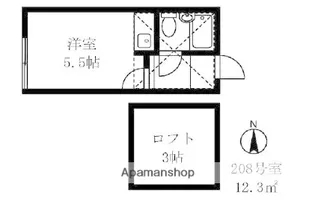 プラザ・ドゥ・モーリスA棟【2階】の間取り