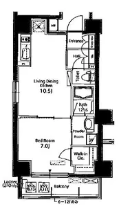 パークアクシス板橋本町【10階】の間取り