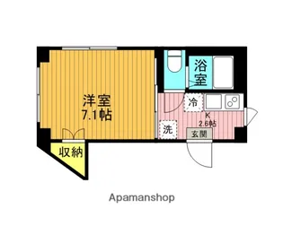 1Kの間取り画像