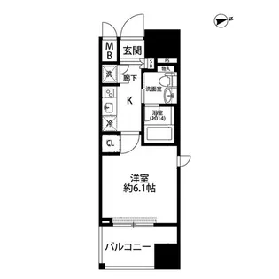 プレール・ドゥーク東京EAST Ⅳ RIVERSIDE【8階】の間取り