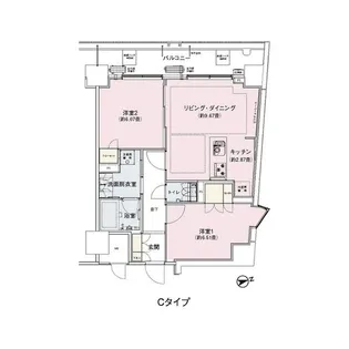 アンビエンテ駒込【8階】の間取り