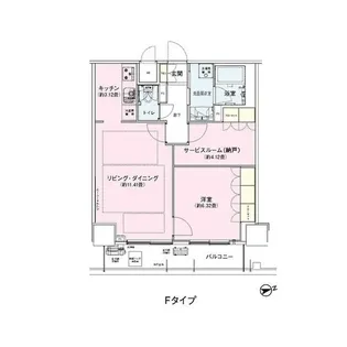 アンビエンテ駒込【7階】の間取り