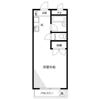 熊の前ビル【2階】の間取り