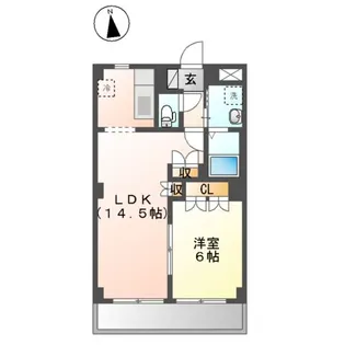 サンヴィラージュ【3階】の間取り