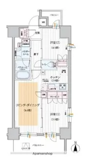 デュオステージ王子Ⅱ【6階】の間取り