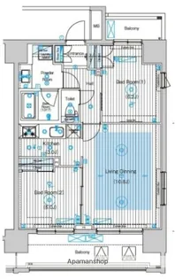 フュージョナル王子HY’S【4階】の間取り