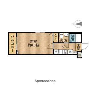 グランフォース浮間舟渡【3階】の間取り