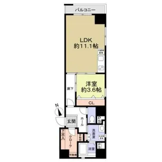 レジス飛鳥山公園【4階】の間取り