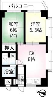 エスポワール東和第二【5階】の間取り