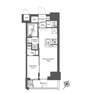 コンフォリア滝野川【3階】の間取り