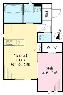 TRESSAILLIR DE JOIE (NEARLY ZEHー【302号室号室】の間取り