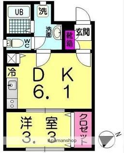 ブランシュール板橋【3階】の間取り