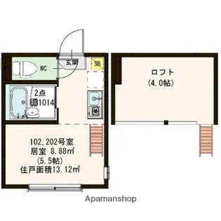 STAGE 赤羽西【1階】の間取り
