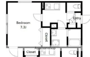 BLUE PALETTE赤羽弁天通り【2階】の間取り