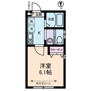 グランドール足立【1階】の間取り