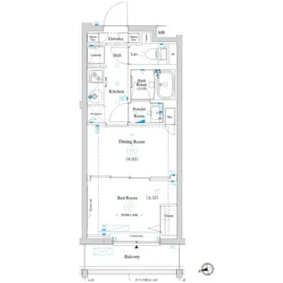 ラティエラ滝野川【3階】の間取り