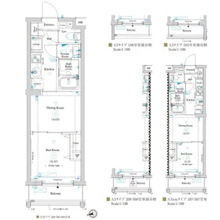 ラティエラ滝野川【3階】の間取り