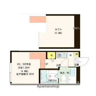 NATUAL【2階】の間取り