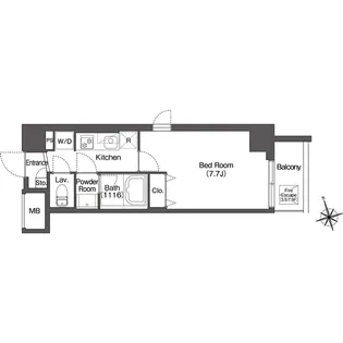 グランカーサ板橋EAST【7階】の間取り