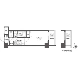 グランカーサ板橋EAST【3階】の間取り
