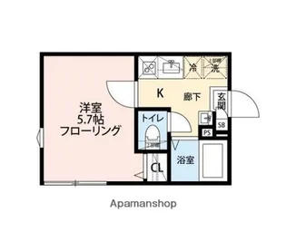 グランクオール板橋本町ウエストレジデンス【1階】の間取り