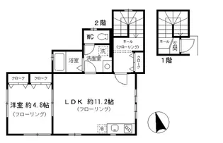 東京都北区上十条1丁目【アパート】の間取り