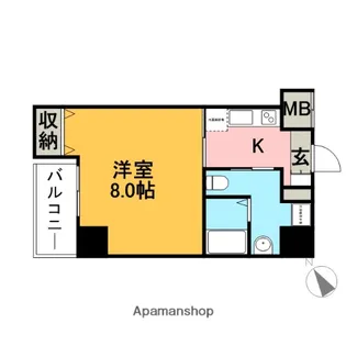 グラントゥルース王子【7階】の間取り