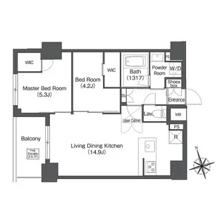 コンフォリア日暮里【4階】の間取り