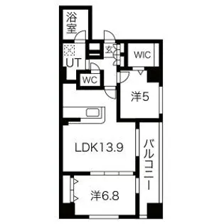 スパシエ新板橋【11階】の間取り