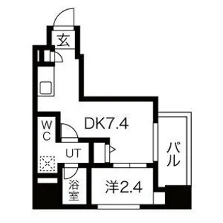 スパシエ新板橋【8階】の間取り