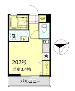 WEST SIDE赤羽【2階】の間取り