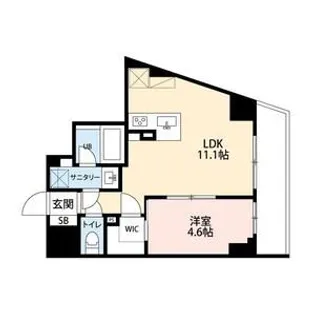 ミルーナヒルズD駒込【5階】の間取り