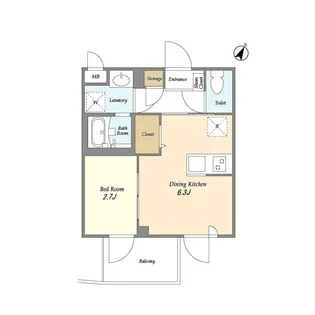 LOC’S赤羽志茂【3階】の間取り