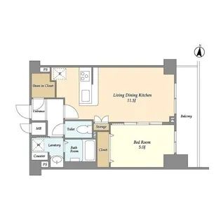 グランカミーユ江北【2階】の間取り