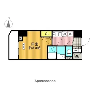 クオリタス綾瀬【3階】の間取り