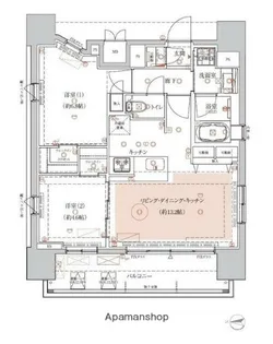ヴァースクレイシア赤羽【10階】の間取り