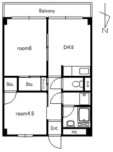 須田ビル【4階】の間取り