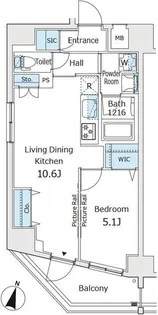 アイル王子ノルド【10階】の間取り
