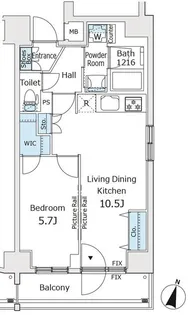 アイル王子ノルド【10階】の間取り